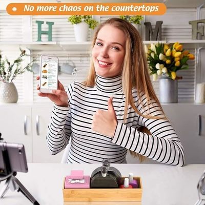 사용자 지정 로고와 함께 설비 조직 다중 깊은 드라이더 분단자 목재 저장 상자