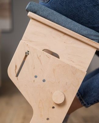 거실 목재 무릎 의자 화형 인쇄 조정 및 개인화된 선물