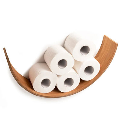 화장실용 종이 보관기 목재 선반 WC 오크 롤 저장 장벽 장착 플로팅 롤 연소