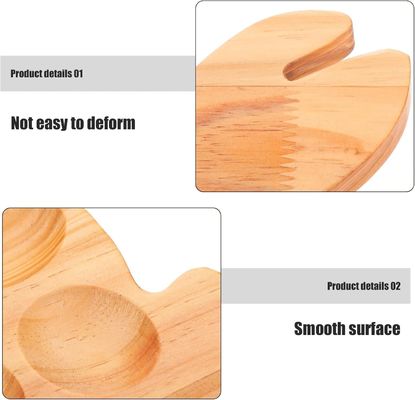 맞춤형 202407 토끼 트레이 망가진 달걀 요리법 해산물 서비스 트레이 가정용 부엌 용품 나무 달걀 접시