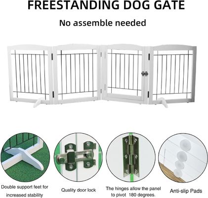 가정용 가전용품 나무 강아지 문 계단 독립형 접이식 문 실내용