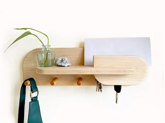 주방 입구 조직기 벽 마운트 로고 키 홀더와 함께 코트 랙