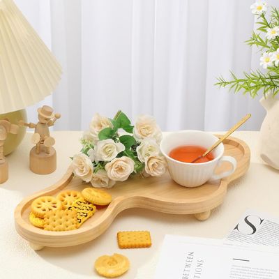 202407 목재 장식용 트레이 집 장식용 불규칙 목재 기판 서식지