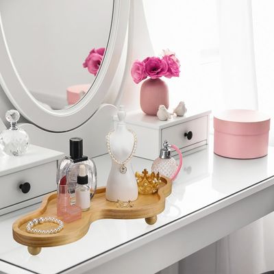 202407 목재 장식용 트레이 집 장식용 불규칙 목재 기판 서식지