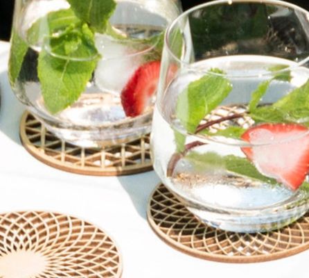 목재 코스터 세트 테이블 장식 액세서리 유형 매트 개인 맞춤 선물용 패드