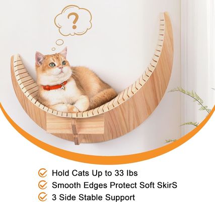 주요 재료 소나무 나무 목성 달 고양이 선반 및 펄치 고양이 벽 선반 가구