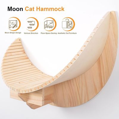 주요 재료 소나무 나무 목성 달 고양이 선반 및 펄치 고양이 벽 선반 가구