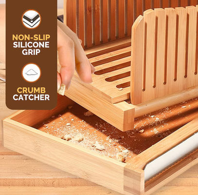 가구용 목재 빵 썰기 칼 3 두께 옵션 폴더블 대나무 썰기 도구