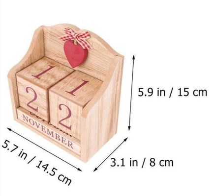 목재의 추석 달력 식탁 장난감, 시골 가정과 유럽 스타일의 미학