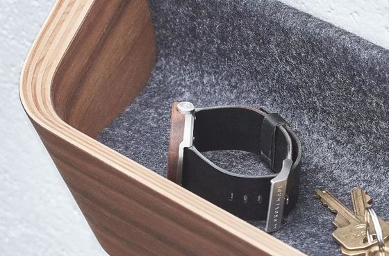 현대 장식 아카시아 나무 메일 조직기 헝거 저장 선반 랙 목재 키 홀더