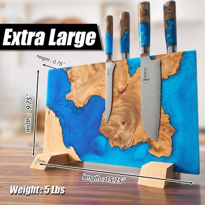 주방 조직을위한 사각형 친환경 대나무 자기 칼 스트립