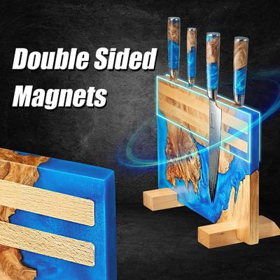 주방 조직을위한 사각형 친환경 대나무 자기 칼 스트립