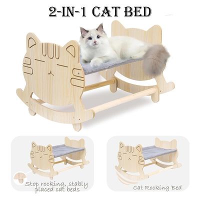 고양이의 망원경 두 개의 제거 가능한 덮개와 높인 나무 프레임 사용자 정의 로고 허용