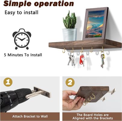 손쉽게 설치 된 홈 키 홀더 래크 많은 수 많은 갈고리있는 매달린 조직기