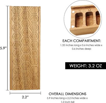 아카시아 나무 7 일 주간 약품 상자 비타민 알약 조직기 매일 보충제 알약 용기