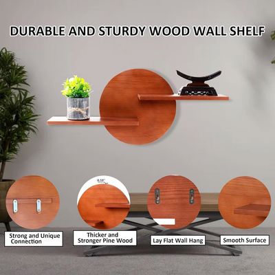 접지 않는 래크 둥근 장식 디스플레이 벽 장착 선반 매달린 선반 많은 양