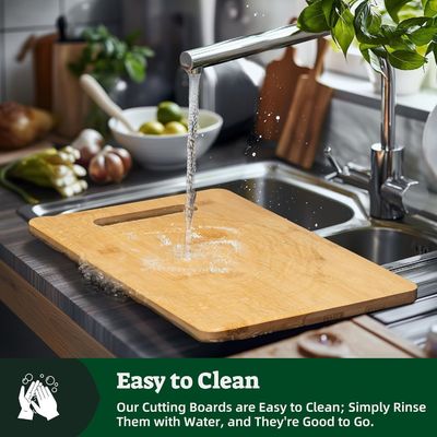 손잡이 및 지속 가능한 기름 보존 기능으로 개인화 된 대나무 절단판