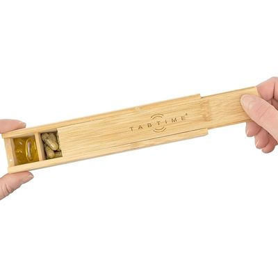 OEM/ODM 허용되는 비타민 및 보충제를 위한 7일용 맞춤형 목재 태블릿 조직