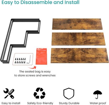 모든 계절 목재 3 단계 디스플레이 라이저 스탠드 대나무 직선 디스플레이 랙 소매