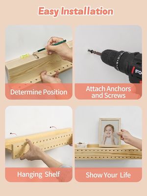 자연 나무 DIY 벽 책상 현대 벽에 장착 된 책상 OEM 책상