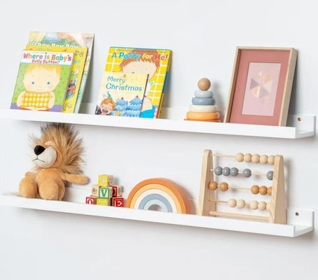 거실 가구 2 조각 단조 목재 부동 선반 미니멀리즘 벽 표시