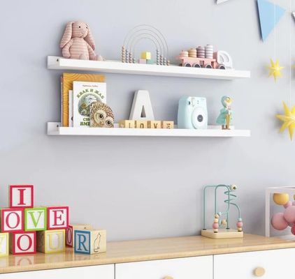 거실 가구 2 조각 단조 목재 부동 선반 미니멀리즘 벽 표시