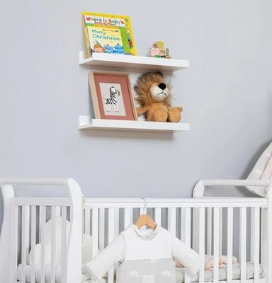 거실 가구 2 조각 단조 목재 부동 선반 미니멀리즘 벽 표시