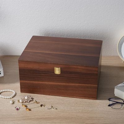 인쇄 처리 빛나는 라미네이션 뚜?? 이 있는 목재 저장 상자 경쟁 11x 8.9x4.9