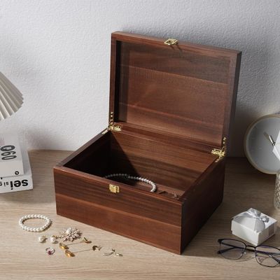 인쇄 처리 빛나는 라미네이션 뚜?? 이 있는 목재 저장 상자 경쟁 11x 8.9x4.9