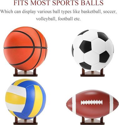 솔리드 목재 사용자 지정 로고 볼 디스플레이 축구 농구 축구 배구