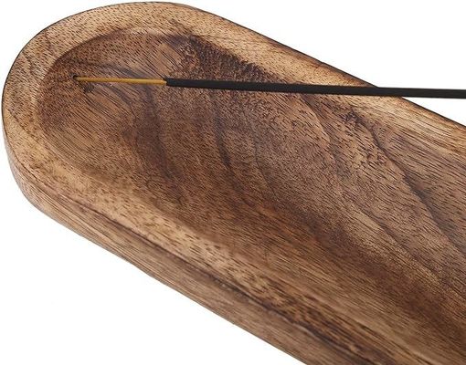 선물 크래프트 나무 갈색 향신료 타기 Stick Holder Tray for Fragrance Room Decor