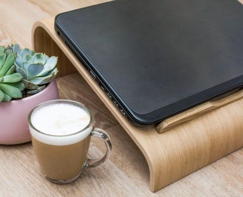 기능적인 목재 노트북 서드 공간 절약 냉각 환기 컴퓨터 책상 리저