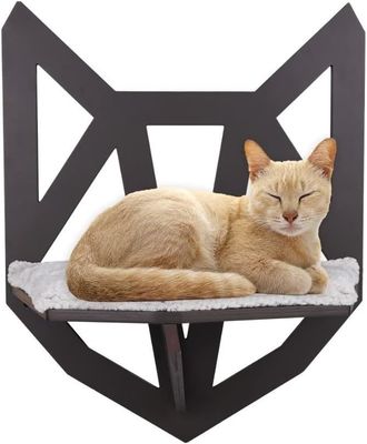 기능 공간 절약 벽에 장착된 고양이 선반 칸막이와 매달린 침대