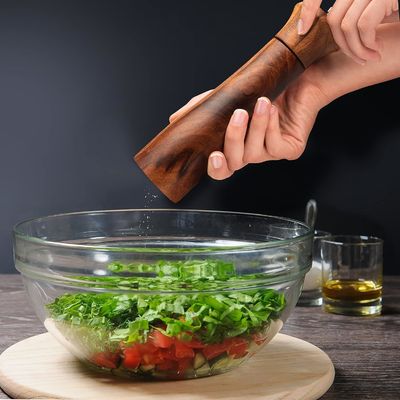 2 8 "아카시아 나무 소금과 고추 밀러 세트 조정 가능한 세라믹 밀링 메커니즘