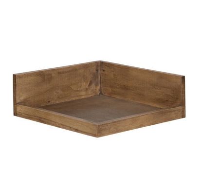 고품질 현대 3 조각 단단한 나무 책 사진 벽 선반 조정 가능한 떠있는 선반