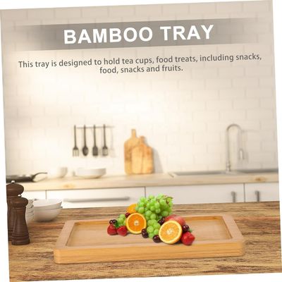 생활실 장식 주문 4pcs 음식 서비스 및 디스플레이 트레이를위한 목재 팔렛 트레이