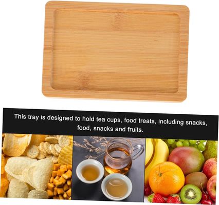 생활실 장식 주문 4pcs 음식 서비스 및 디스플레이 트레이를위한 목재 팔렛 트레이