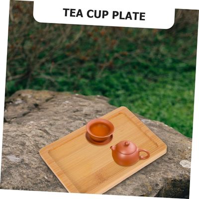 생활실 장식 주문 4pcs 음식 서비스 및 디스플레이 트레이를위한 목재 팔렛 트레이