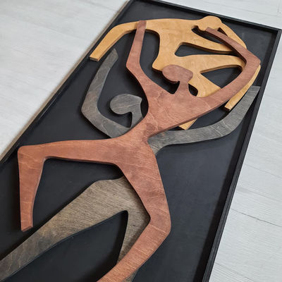 사무실 장식 업그레이드 목재 벽화 매달아 집 신입사원 선물 인간 나무 수직 벽화