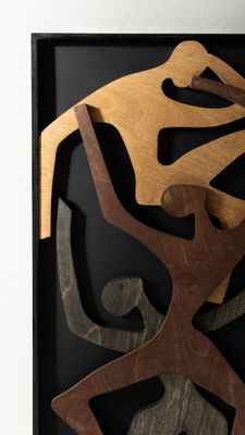 사무실 장식 업그레이드 목재 벽화 매달아 집 신입사원 선물 인간 나무 수직 벽화