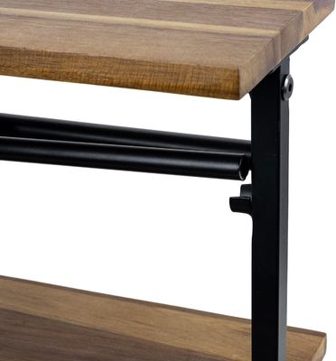 이 단단한 아카시아 나무 종이 수건 기기 및 상위 디스플레이 선반으로 부엌을 업그레이드하십시오