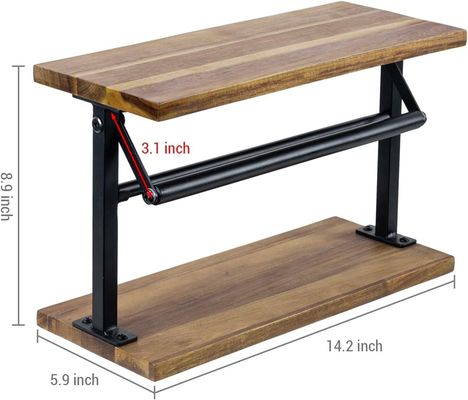 이 단단한 아카시아 나무 종이 수건 기기 및 상위 디스플레이 선반으로 부엌을 업그레이드하십시오