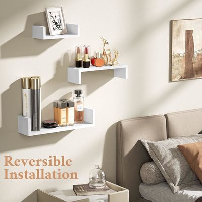 NO 현대적 스타일리시 한 디자인 의 접힌 떠 있는 선반 을 사용 하여 사진 을 저장 하고 표시