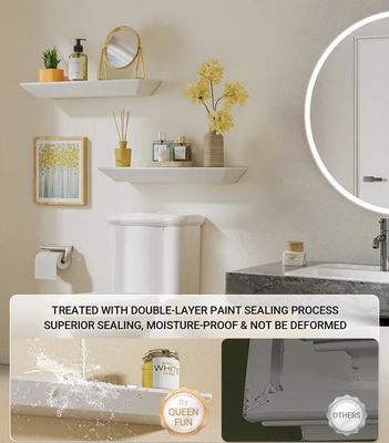 Y 메일 포장 현대 맞춤 로고 2 벽에 장착 된 벽 장식용 떠있는 선반