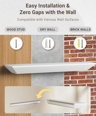 Y 메일 포장 현대 맞춤 로고 2 벽에 장착 된 벽 장식용 떠있는 선반
