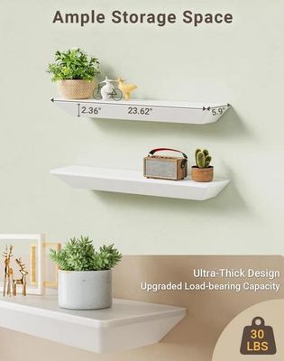 Y 메일 포장 현대 맞춤 로고 2 벽에 장착 된 벽 장식용 떠있는 선반