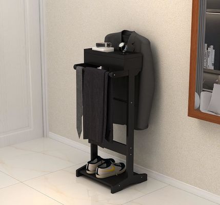 맞춤형 로고 목재 의류 래크와 선반 및 밸리 스탠드