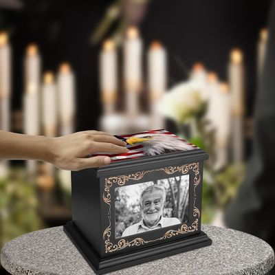 독특 한 사진 프레임 인적 재 를 위한 화장 우르나 인쇄 실크 스크린 인쇄