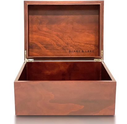 뚜?? 이 있는 목재 기념품 장식 상자 목재 인쇄 처리 스탬핑