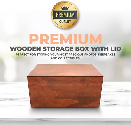 뚜?? 이 있는 목재 기념품 장식 상자 목재 인쇄 처리 스탬핑